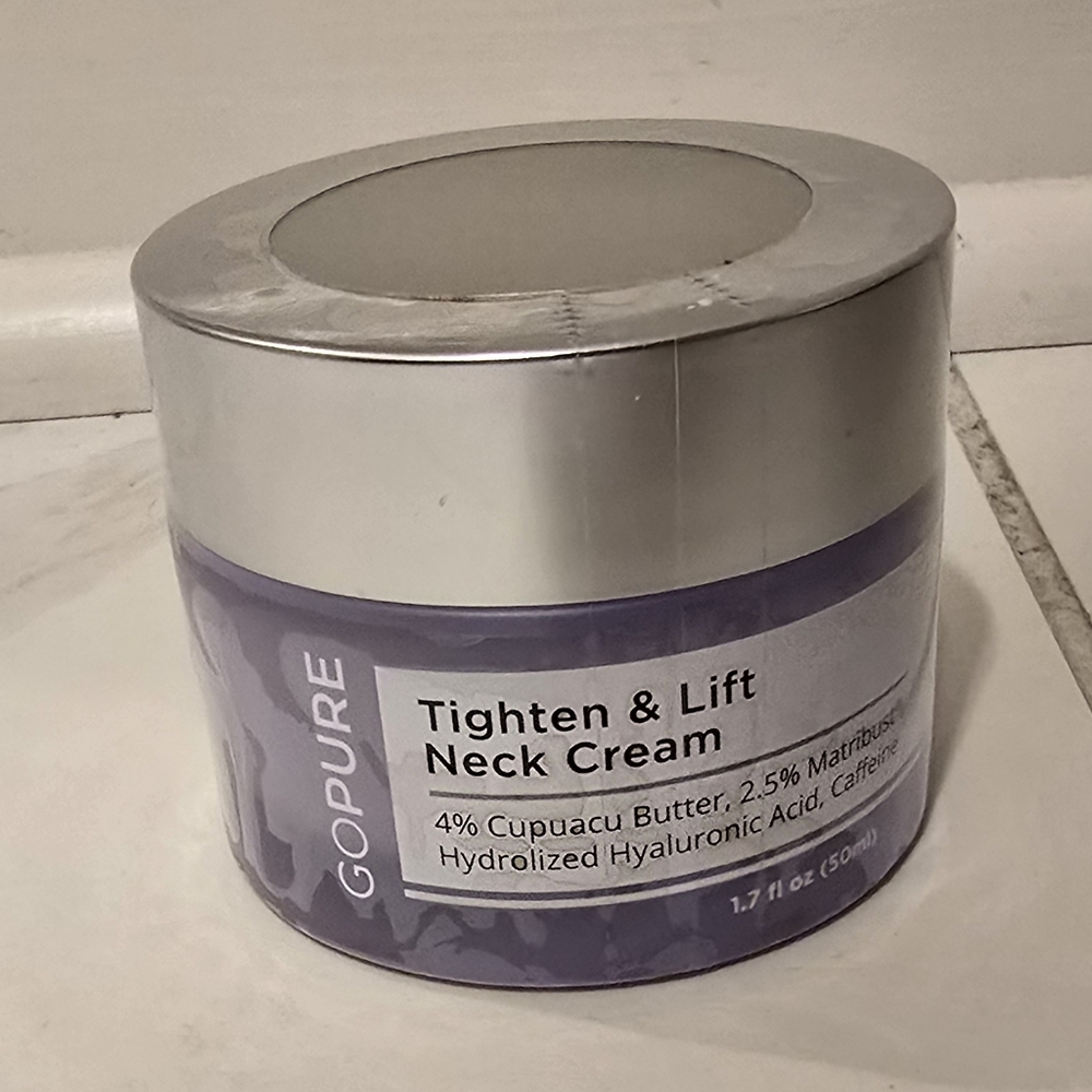 goPure Tighten & Lift Anti-Aging Neck Cream - 1.7 FL OZ - SEALED!